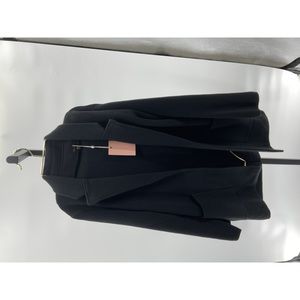 Quince Women's 100% Organic Cotton Knit Blazer Black S